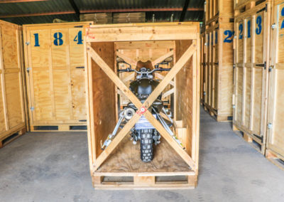 Motorcycle transport crating